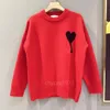 Franse modeontwerper amis jumper Heren Dames High Street Knit Jumpe rAmis hoodies Trui Hoodie amis Sweatshirts Liefdesbrief trui 4171