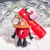 Bad Bunny Schlüsselkette Cartoon Accessoires DIY Anhänger PVC Weichkleber Bag Dekoration Schnalle