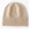 Dames hoed winter 100% pure kasjmier gebreide hoofddeksels zachte warme hoeden dame mode casual dikke dikke dop kwaliteit kasjmier cap 231221