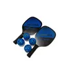 Tennis Rackets Ball Sports Pickleball Paddle Set 2 4 Balls With Carrying Bag For Men Drop Delivery Dhmtp