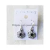 Dangle & Chandelier Luxury Sports Ball Dangle Earrings Crystal Diamond Softball Baseball Basketball Football Rugby Skates Drop For Wo Dhnqk