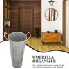 Umbrellas Black Iron Umbrella Bucket Stand For Outdoor Classroom Long Storage Rack Organizer Holder Entryway El