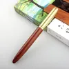 Luxus Caneta Holz Rollerball Metall Gold Accessoires Ball Gel Stift Büro Schreibweichstifte Signature Stifte