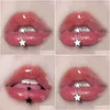 Joyas de perforación de labios labret, también es un anillo, un anillo D de hilo externo de la estrella Star Spicy niña auricular oreja de clavos de entrega dhhkm