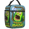 Tassen mijn zangmonsters geïsoleerde lunch Tote Bag Cartoon Anime Game draagbare koelere thermische eten lunchbox buiten kamperen reizen