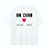 2023 Diseñador de camisetas para hombres para camisetas MC de lujo para hombres y mujeres Camisetas de moda con letras Tamaños de ropa para hombres de manga corta de manga corta Summer Summer