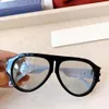 Novos óculos de gama de estilistas de moda Look de luxo de luxo óculos de sol retangular para homens homens vintage tons quadrados grossos sunnies nude unissex Óculos de sol com caixa fdh