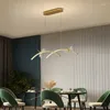 Hängslampor kantinkrona modern enkel restaurang ett ord nordiskt kreativt slända bar bordslampa led remsa