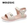 Tambini Woizgic Damiglia Madre femminile Scarpe in pelle genuina Sandali estate Cool Beach Platform Platform Casual