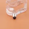 Charms 925 Sterling Silver Natural Pearl Black Agate Drop Pendant Collier Accessoires Diy Design Sense Fashion