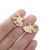 Charms 10pcs Messing Ginkgo Blatt Gold plattierte Baumblätter für DIY Dangle Ohrringe Armband Halskette Schmuckzubehör herstellen