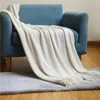 Emülasyon Kaşmir Siesta Battaniye Düz Renk Örgü Kanepe Battaniyeler Battaniyeler Yatak için Yumuşak Yumuşak Şal 231221