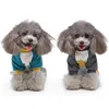 Hundkläder Casual Small Dogs Pyjamas för Pet Cat Clothes Puppy Jumpsuit Coat Chihuahua York Print kläder Skjorta