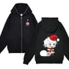 Anime jujutsu kaisen hoodies satoru gojo jultryck dragkedja jackor halloween streetwear herrtröjor lösa y2k kläder