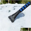 Ice Scraper Vehicle Cleaner Tool Snow Brushes Shovel Removal Brush Winter Cleaning Tools Car Truck Bus Cross Country Racing Drop Deliv Dhiew