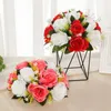 Kwiaty dekoracyjne 2PCS Wedding Party Centerpiece Road Flower 26cm Ball Kwia