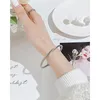 Bracelets de charme Moda europeia Aço inoxidável Twist Brangelet Two Color Simple for Women Birthday Party Gift