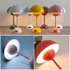 Pendant Lamps Modern Dia23cm Iron Sheet Chandelier Type-C Mushroom Table Lamp E27 Flower Bud Wall Light LED Home Decoration Bedside