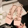 Dress Shoes Summer Mid Heels Sandals Women Bow Slides 2023 Brand Pumps Open Toe Fashion Slippers Casual Flip-flops