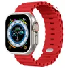 Cinturino in silicone per Apple watch Ultra/2 49mm cinturino da polso sportivo morbido e traspirante per iwatch 9 8 7 6 5 4 SE 45mm 41mm 44mm 42mm 40mm 50 pezzi