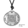 Gioielli religiosi vintage Pentacolo di Saturno Amulet Key of Solomon Seal City Vichingo Rune Wicca Jewelry2475