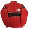 F1 Formula One racing jacket autumn and winter full embroidered logo cotton clothing spot sales