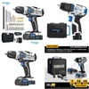 Power Tool Sets Leiming Industrial Rechargeable Hand Drill Handgun Turn Electric Screwdriver Household Hammer Lithium Battery Tools Dr Dhge3
