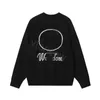 Tasarımcı Sweater Sweatshirt Uzun Kollu Üstler Erkek Kadınlar WE11 Amerikan Moda Markası Gevşek Pamuk Çift Top Yüksek Kaliteli Sıradan Spor Topları 11done Hoody