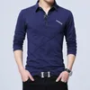 Men's Polos 5XL Polo Shirt Collar Men Plus Size 3XL 4XL Autumn Button Brand Long Sleeve Casual Male Dress Shirts