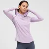 lu Sweat-shirt pour femmes Filles Shrits Yoga Pull à capuche surdimensionné Dames Couleur assortie Tenues décontractées Vêtements de sport pour adultes ll Pull CAFC06-0120060