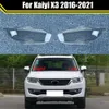 Auto voorste glazen lans lamp schaduw shell voor kaiyi x3 2016-2021 transparante lampcover lampenkap auto lichte kas koplampdeksel