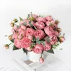 Decorative Flowers Practical Multi-layered Petals Simulation Peony DIY Artificial Flower Good Visual Effect Fake For Balcony