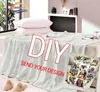 DIY Pictures Custom Fashion Fashion Flanel одеяла для детей рождественский подарок и день рождения теплый мягкий диван кровать 231221