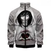 Hoodies masculinos Jeff The Killer 3D Baseball Jacket Men Bomber Harajuku Hip Hop Hoodie Stand Gollar Zipper Selta Casual Sportswear