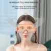 アイマサージャー4Dスマートエアバッグ振動眼科ケア機器コンプレスBluetooth Eye Massage Glasses疲労ポーチしわ