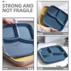 Dinnerware Sets Three-compartment Serving Plate Divided Dish Home Tableware Tray Portion Separated Plates Diet Baby