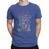 T-shirts masculins hommes tous membres f-futurama coton pur coton fou à manches courtes cols rond