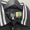 Zima wysokiej jakości haftowa haftowa kurtka baseballowa kombinezon baseballowy luźny płaszcz motocyklowy Hip Hop 231221