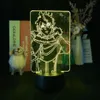 Luci notturne acriliche 3d giapponese anime luce notturna per bambini regalo per bambini regalo di compleanno leggero camera da letto decorativo manga la252f
