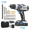 Power Tool Set Leiming Industrial laddningsbar Handborr Handvapen Turn Electric Screwdriver Hushåll Hammer Litium Batteriverktyg Dr DHGE3