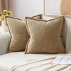 Cubiertas de almohadas a rayas boho para el cojín decorativo para el sofá cama de la sala de estar cubierta blanca y almohadas de almohadas de poliéster 45x45 231221