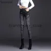 Jeans para mujeres Racped Skinny Pencil Jean Women Y2K Streetwear de gran tamaño 4xl Goth Sexy High Wisten Denim Pant.