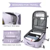 Lätt rese ryggsäckväskor stor kapacitet kvinnor multifunktionell resväska USB laddning kvinna flygplan bagagepåsar 231222
