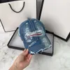 Frauenpersonalisierte Mütze Frühling und Sommer gewaschen Denim Hole Fashion Distressed Baseball Caps Outdoor Shading Designer Hut