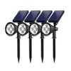 Luzes solares aprimoradas 2-em 1 Paisagem à prova d'água iluminação de iluminação de destaque da parede Auto Off Off for Yard Garden Drura da Junção Pathw2599