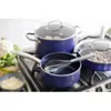 Cookware Sets Blue Diamond 12-Piece Toxin-Free Ceramic Nonstick Pots And Pans Set Dishwasher Safe