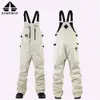 Mens and Womens Ski Bibs Winter Snow Pants High Elastic Shoulder Straps Windproof Waterproof Breathable Warm 231221