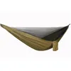 Hammocks Fashion Double Parachute Deployment Mosquito Hammock 290 140 Wind Rope Nail Anti Rollover Handing Bed Chair Swing Drop Delive Dhyot