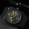 2024 Luxury Wristwatches designer style business Wrist watch Wristwatches Men Automatic Mechanical brand Watch Bell Black Rubber Ross Wristwatches Multifunctio