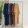 Ethnische Kleidung 2pcs Eid Kapuze Khimar Abayas Muslim Frauen Gebetskleid